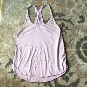 Lululemon flowy tank in light purple!